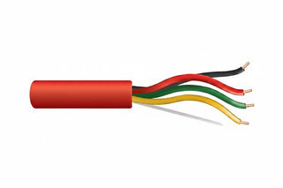45071004 18/4 Solid Unshielded Fire Alarm Cable, Plenum, FPLP, 1000' (304.8 m) Reel, Red