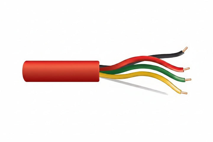 45071004 18/4 Solid Unshielded Fire Alarm Cable, Plenum, FPLP, 1000' (304.8 m) Reel, Red