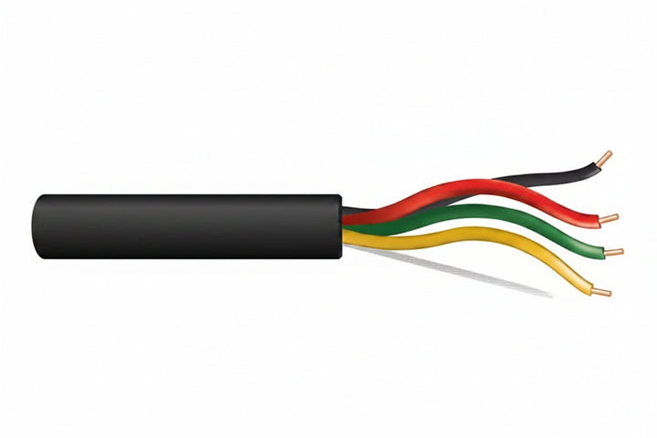 45071008 18/4 Solid Unshielded Fire Alarm Cable, Plenum, FPLP, 1000' (304.8 m) Reel, Black