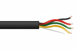 45071008 18/4 Solid Unshielded Fire Alarm Cable, Plenum, FPLP, 1000' (304.8 m) Reel, Black