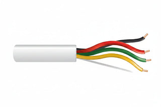 Genesis 45071101 18/4 Solid Unshielded Fire Alarm Cable, Plenum, FPLP, 1000' (304.8 m) Pull Box, White