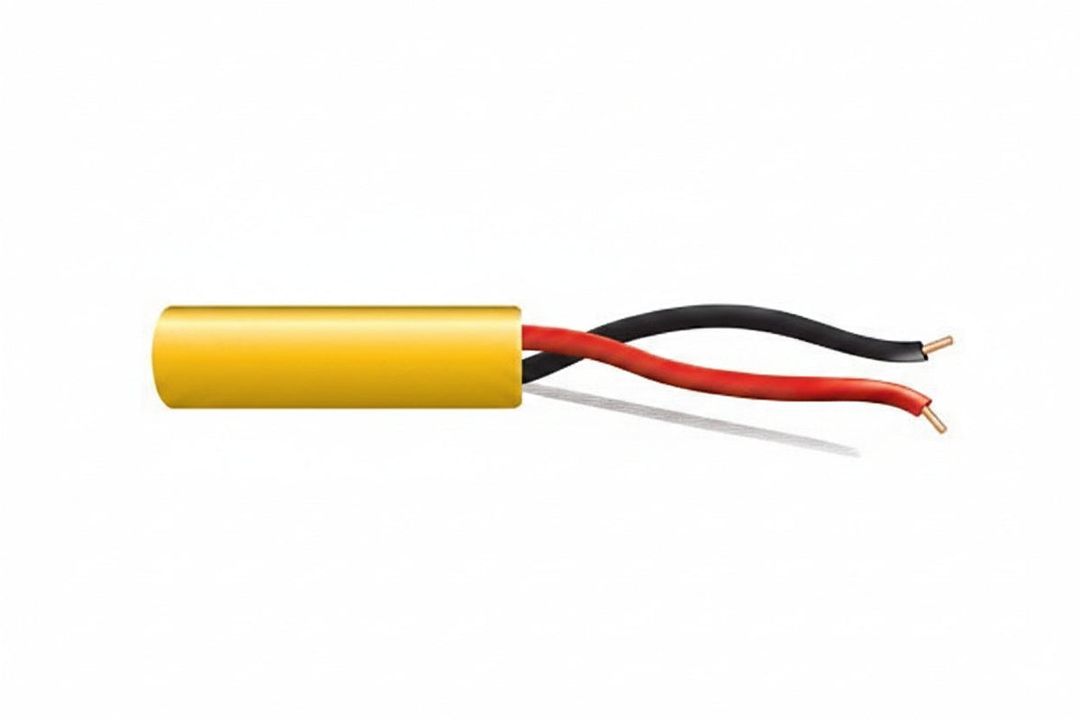 Genesis 45131002 14/2 Solid Unshielded Fire Alarm Cable, Plenum, FPLP, 1000' (304.8 m) Reel, Yellow