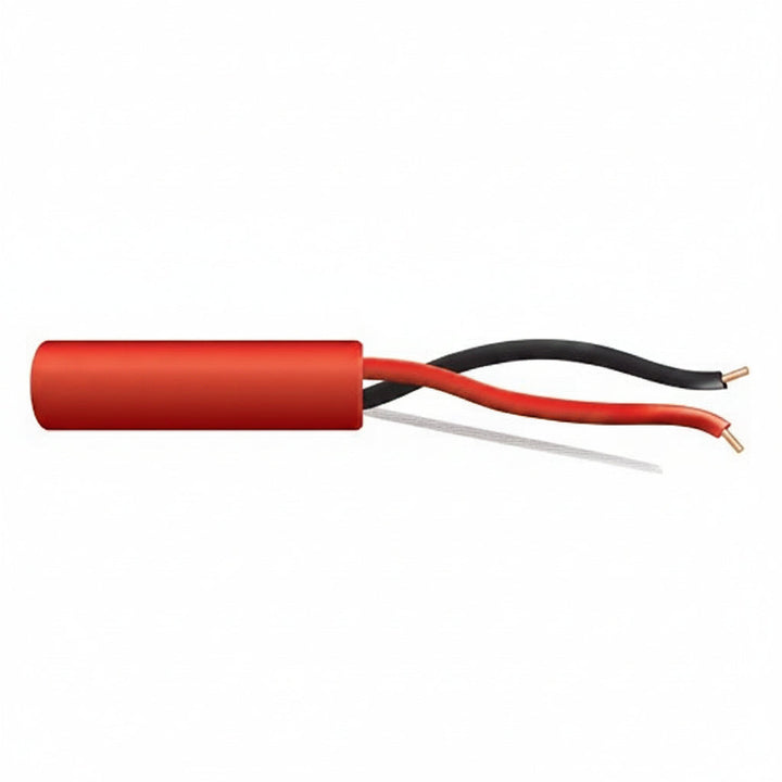 Genesis 45151004 12/2 Solid Unshielded Fire Alarm Cable, Plenum, FPLP, 1000' (304.8 m) Reel, Red