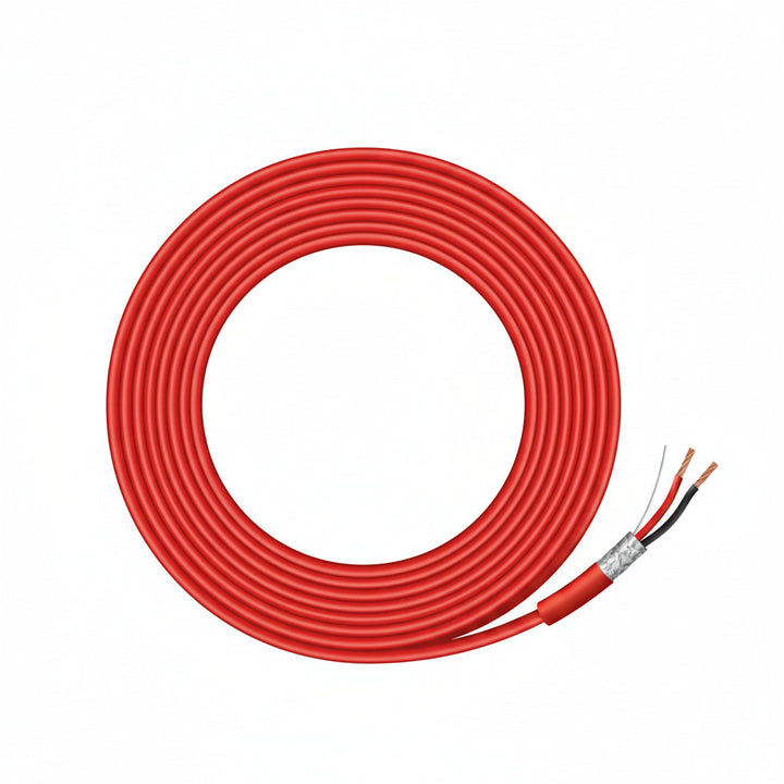 46025504 18/2 Solid Shielded Fire Alarm Cable, Plenum, FPLP, 500' (152.4 m) Pull Box, Red