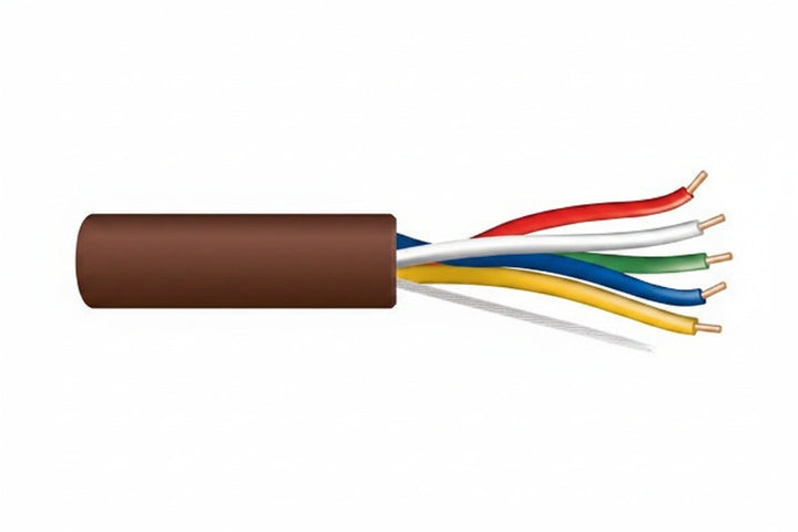 47130907 18/5 Solid Unshielded Thermostat Cable, General Purpose, CL2, 250' (76.2 m) Speed Bag, Brown