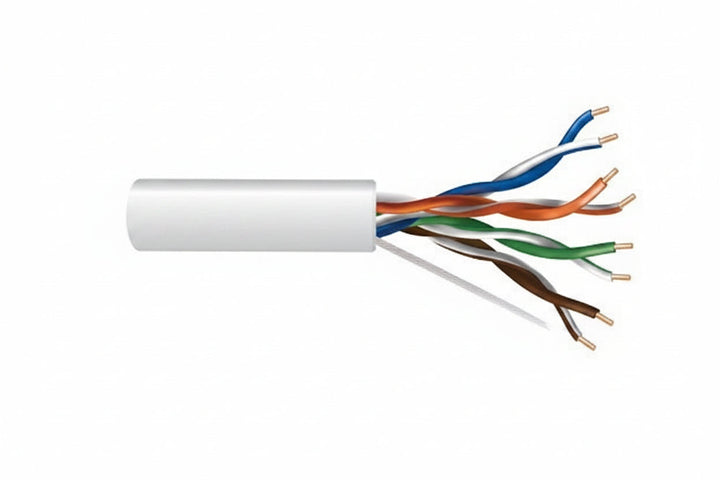 50781101 24/4-Pair Cat 5e Unshielded (U/UTP) Networking Cable, Riser, CMR, 1000' (304.8 m) Pull Box, White
