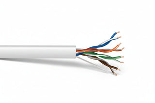 Genesis 50785501 24/4-Pair Cat 5e Unshielded (U/UTP) Networking Cable, Riser, CMR, 500' (152.4 m) Pull Box, White