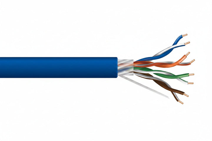 50785506 24/4-Pair Cat 5e Unshielded (U/UTP) Networking Cable, Riser, CMR, 500' (152.4 m) Pull Box, Blue
