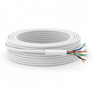 50885501 24/4-Pair Cat 5e Unshielded (U/UTP) Plenum Cable, Plenum, CMP, FT6, 500' (152.4 m) Pull Box, White