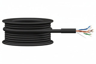 50921008 23/4-Pair Cat 6 Plus Unshielded (U/UTP) Networking Cable, Riser, CMR, FT4, 1000' (304.8 m) Reel, Black
