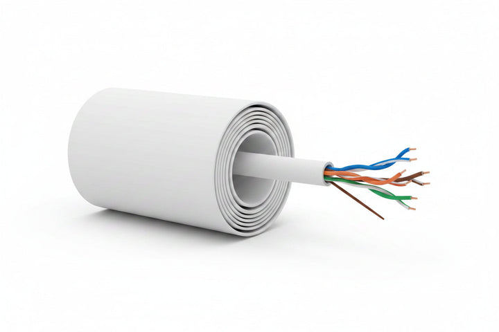 50921101 23/4-Pair Cat 6 Plus Unshielded (U/UTP) Networking Cable, Riser, CMR, FT4, 1000' (304.8 m) Pull Box, White
