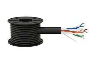 50922108 23/4-Pair Cat 6 Plus Unshielded (U/UTP) Networking Cable, Riser, CMR, FT4, 1000' (304.8 m) Reel-in-a-Box, Black