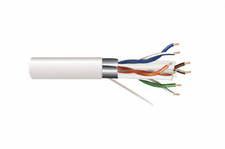 Genesis 51931001 23/4-Pair Cat 6A Unshielded (U/UTP) Networking Cable, Riser, CMR, FT4, 1000' (304.8 m) Reel, White