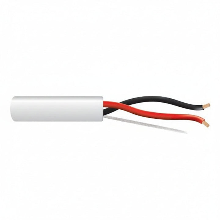 Genesis 52501101 16/2 Stranded Unshielded Speaker Cable, Riser, CMR, FT4, 1000' (304.8 m) Pull Box, White