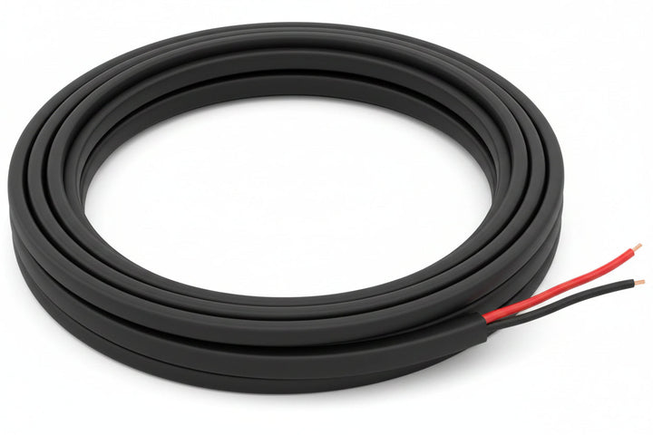 Genesis 52501108 16/2 Stranded Unshielded Speaker Cable, Riser, CMR, FT4, 1000' (304.8 m) Pull Box, Black