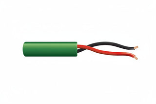 Genesis 52505505 16/2 Stranded Unshielded Speaker Cable, Riser, CMR, FT4, 500' (152.4 m) Pull Box, Green
