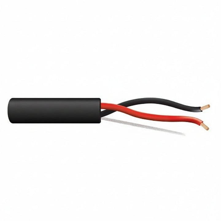 Genesis 52835008 16/2 (65-Strand Oxygen-Free Copper) Audacious Unshielded Speaker Cable, Direct Burial, CM, 500' (152.4 m) Reel, Black