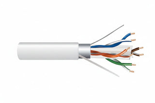 Genesis 53921001 23/4-Pair Cat 6 Plus Shielded (F/UTP) Networking Cable, Plenum, CMP, FT6, 1000' (304.8 m) Reel, White