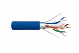 53921006 23/4-Pair Cat 6 Plus Shielded (F/UTP) Networking Cable, Plenum, CMP, FT6, 1000' (304.8 m) Reel, Blue