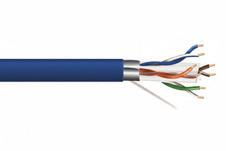 Genesis 53931006 23/4-Pair Cat 6A Unshielded Networking Cable, Plenum, CMP, FT6, 1000' (304.8 m) Reel, Blue