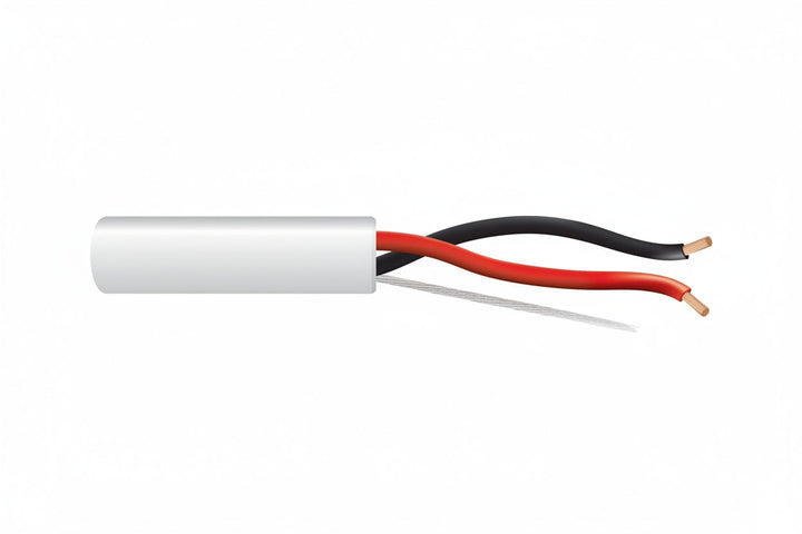 Genesis 54735501 16/2 (65-Strand Oxygen-Free Copper) Audacious Unshielded Speaker Cable, Riser, CMR, FT4, 500' (152.4 m) Pull Box, White