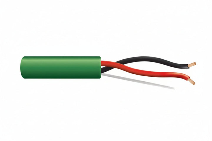Genesis 54735505 16/2 (65-Strand Oxygen-Free Copper) Audacious Unshielded Speaker Cable, Riser, CMR, FT4, 500' (152.4 m) Pull Box, Green