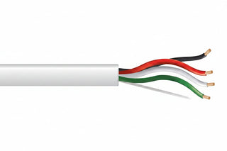 54766101 14/4 (105-Strand Oxygen-Free Copper) Audacious Unshielded Speaker Cable, Riser, CMR, FT4, 500' (152.4 m) Reel-in-a-Box, White