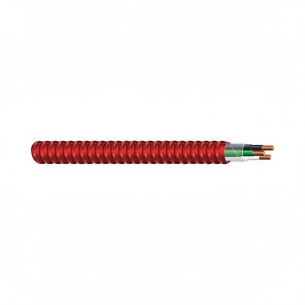 Genesis 55468703 18/4 Ground AlumArmor Cable, Red, 1000'