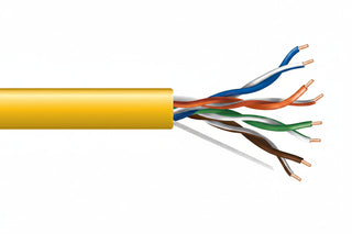 Genesis 63601102 23/4-Pair Cat 6 Unshielded (U/UTP) Networking Cable, Riser, CMR, 1000' (304.8 m) Pull Box, Yellow