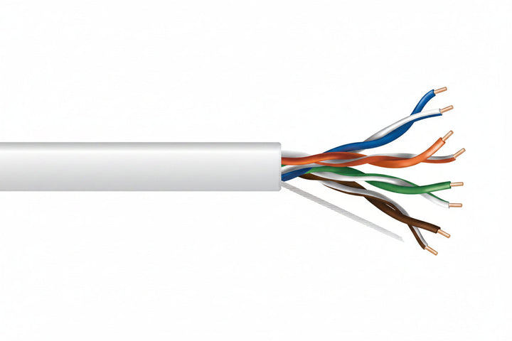 Genesis 63611101 23/4-Pair Cat 6 Unshielded (U/UTP) Networking Cable, Plenum, CMP, FT6, 1000' (304.8 m) Pull Box, White