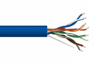 Genesis 63612106 23/4-Pair Cat 6 Unshielded (U/UTP) Networking Cable, Plenum, CMP, FT6, 1000' (304.8 m) Reel-in-a-Box, Blue