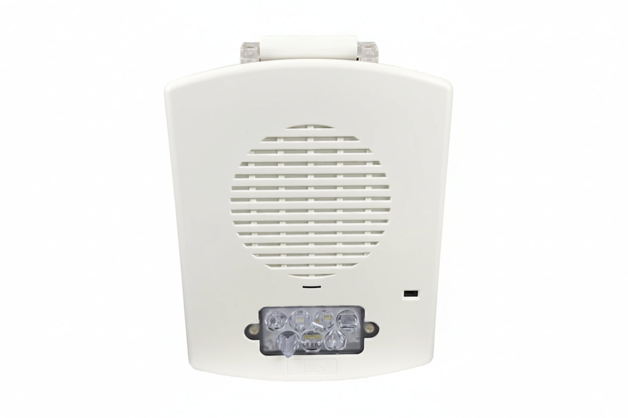Eaton EL3RSPST-FW Outdoor Speaker Strobe with 3R Plate, 'FIRE' Marked, White