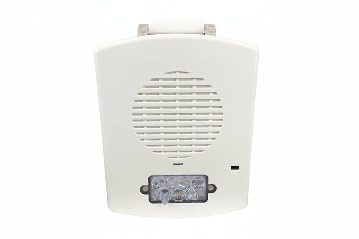Eaton EL3RSPST-FW Outdoor Speaker Strobe with 3R Plate, 'FIRE' Marked, White