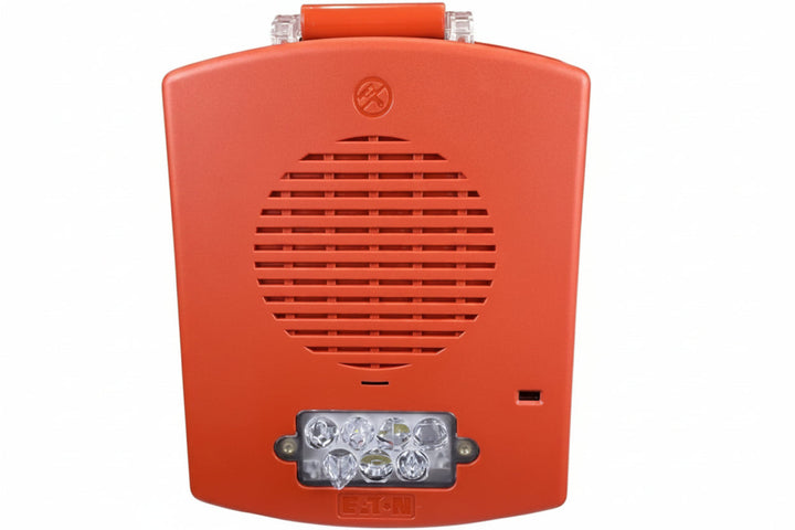 Eaton EL4XHS-FR Horn Strobe with 4x Surface Box, Red