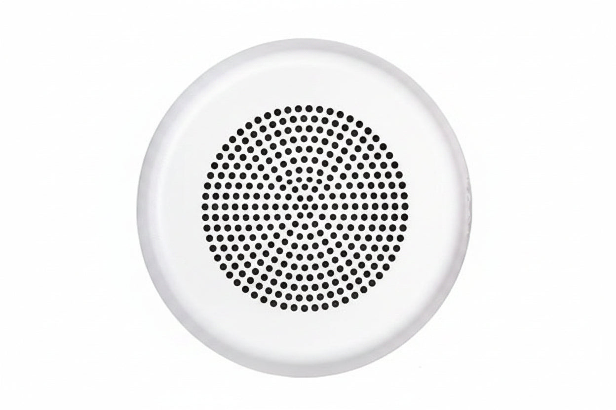 Eaton ELSPKWC Wheelock Eluxa LED High Fidelity Speaker, Ceiling, FIRE Lettering, 24VDC, White