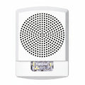 Eaton ELSPSTW Wheelock Eluxa LED High Fidelity Speaker Strobe, Wall, FIRE Lettering, Clear Lens, 24VDC, 15/30/75/110/135/185 cd, White, (Replaces E60-24MCW-FW, LSPSTW3)