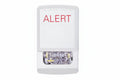 Eaton ELSTW-AL Wheelock Eluxa LED Strobe, Wall, ALERT Lettering, Clear Lens, 24V, 15/30/75/110/135/185 cd, White