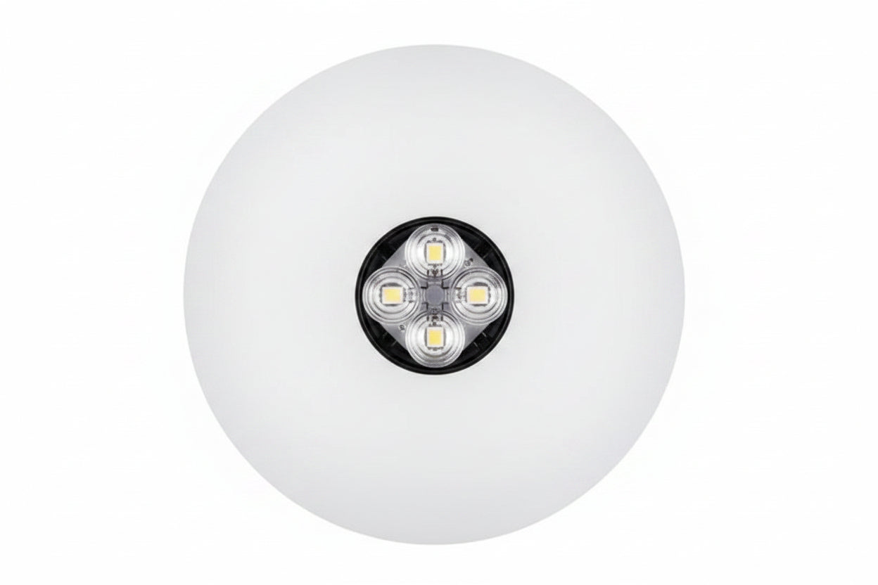 Eaton ELSTWC-N Eluxa LED Indoor Strobe, Ceiling Mount, 24V, 15/177 cd, No Lettering, White