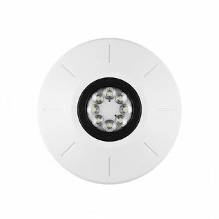 Eaton ELSTWC Wheelock Eluxa LED Strobe, Ceiling, FIRE Lettering, Clear Lens, 24V, 15/30/75/110/150/177 cd, White