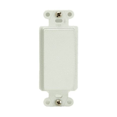WP3410WH Blank Decorator Outlet Faceplate Insert, White