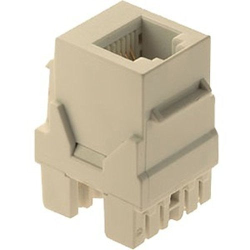 WP3425LA RJ25 6P6C Keystone Connector Insert, Light Almond