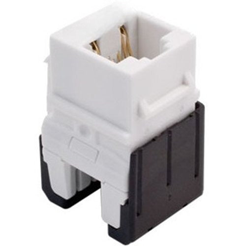 WP3450WH50 Cat5e RJ45 Keystone Network Connector, White, 50-Pack