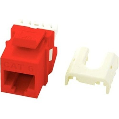WP3476-RE Cat6 RJ45 Keystone Network Insert, Red