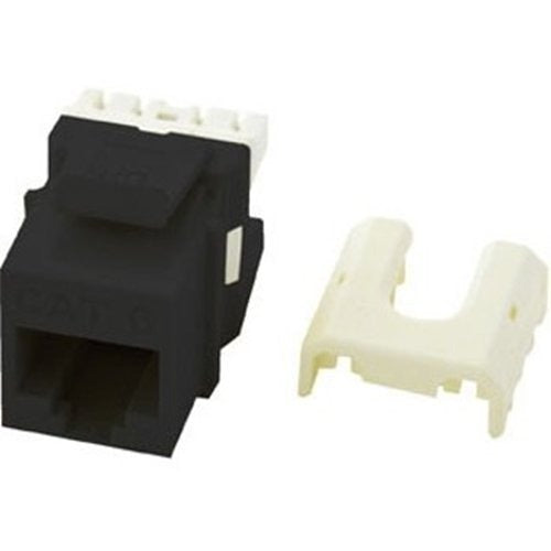 WP3476BK Cat6 RJ45 Quick-Connect Keystone Network Insert, Black