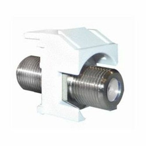 WP3481IV F-Type Coaxial Keystone Connector Insert, Ivory