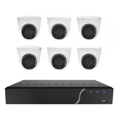 Speco ZIPK8N2 8-Channel NVR 2TB Surveillance Kit 6x5MP IP Cameras