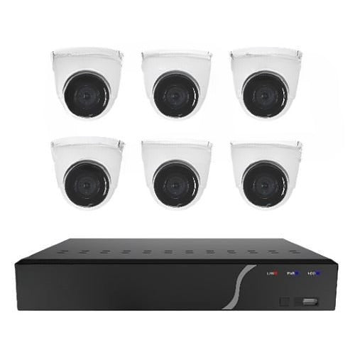 Speco ZIPK8N2 8-Channel NVR 2TB Surveillance Kit 6x5MP IP Cameras