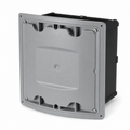 E88C24 Carlon Curved Lid Non-Metallic Junction Box Assembly, 8x8x4"