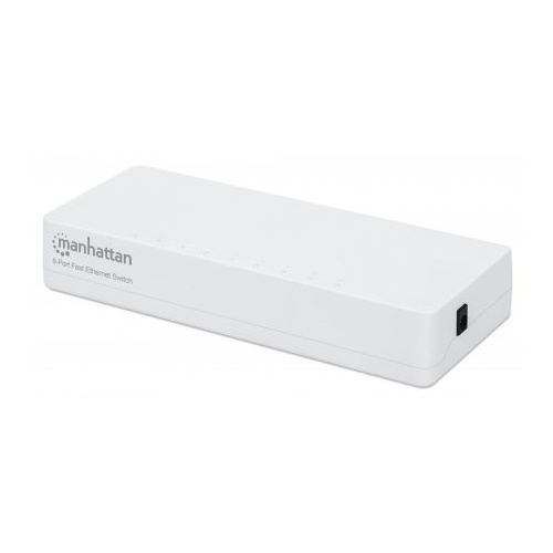560689 8-Port Fast Ethernet Switch, Desktop Size, Plastic, IEEE 802.3az, Energy Efficient Ethernet