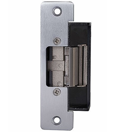 0E-UNISTRIKE Universal Low Profile 12/24V Electric Strike, Fail Safe/Fail Secure Selectable, ANSI Grade 2, Cylindrical Lock Compatible, Horizontal Adjustment, 1,000 lb Holding Strength